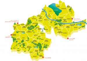 Carte du territoire d'Artois Comm.