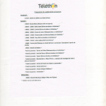 Programme Téléthon La Couture