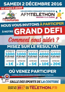 Défi tir à l'arc Téléthon 2016