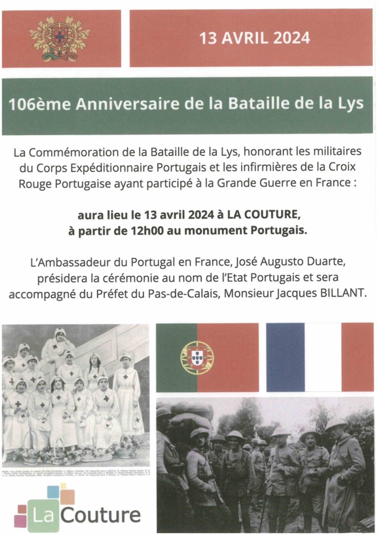 106ème anniversaire de la Bataille de la Lys